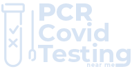 logo pcr covid testing white